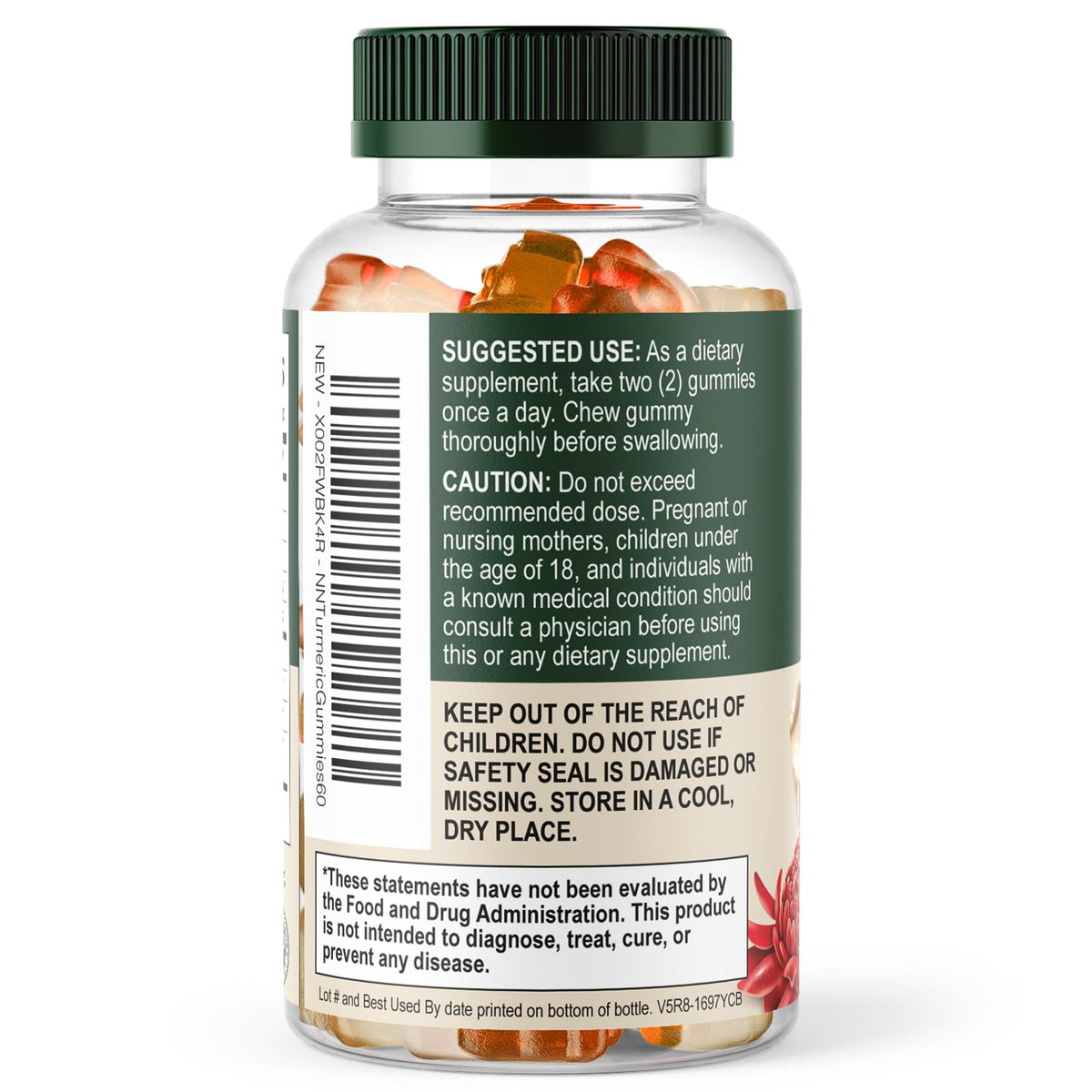 Nature's Nutrition Turmeric Gummies - 95% Curcuminoids - Best