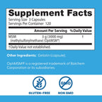 Doctor's Best MSM Supplement for Skin, Hair & Joints - 360 Capsules - image 2