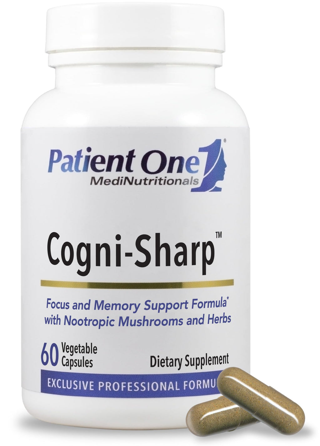 Patient One Cogni-Sharp Nootropic Brain Support - 60 Capsules