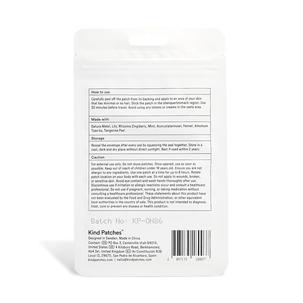 Kind Patches Anti-Motion Sickness Patches Natural Relief - 30 Count - image 2