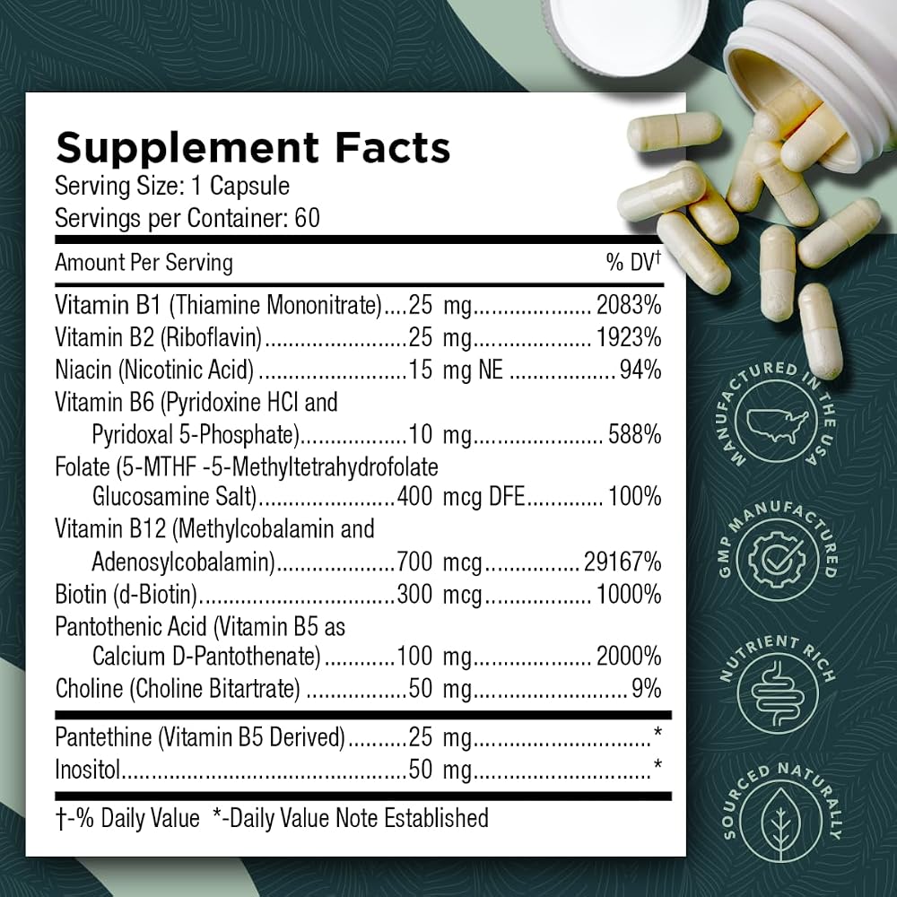 Athelas Neutraceuticals Tri-Methyl+ B Complex Methylated B Vitamins - image 6