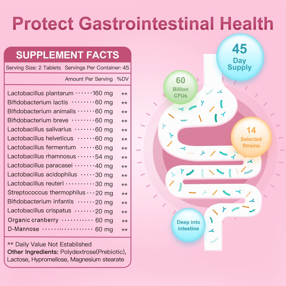 NATURE TARGET Probiotics for Women 60 Billion CFU - 90 Tablets - image 6