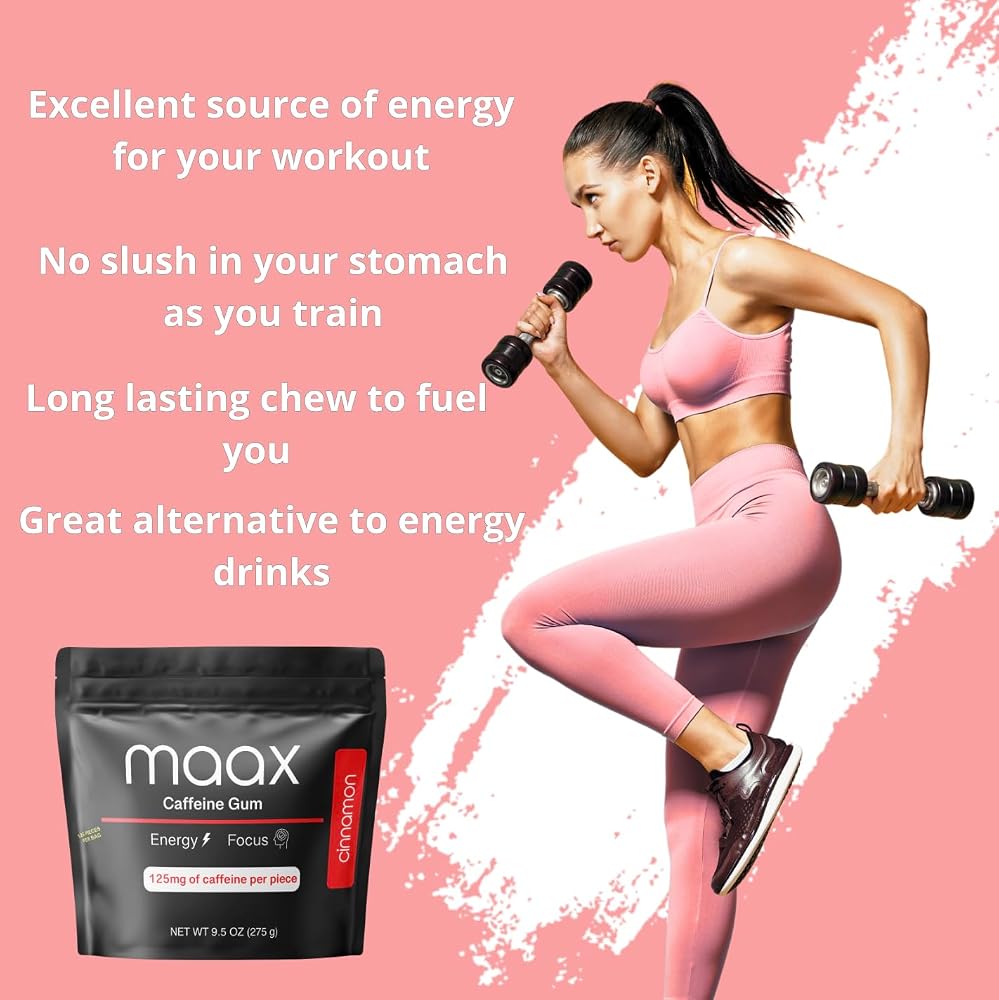 Maax Caffeine Energy Gum 125mg - 125 Pieces - image 5