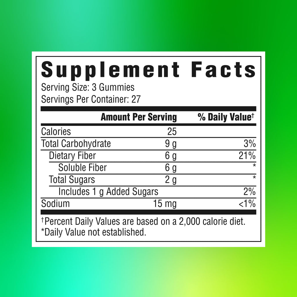 Benefiber Prebiotic Fiber Supplement Gummies