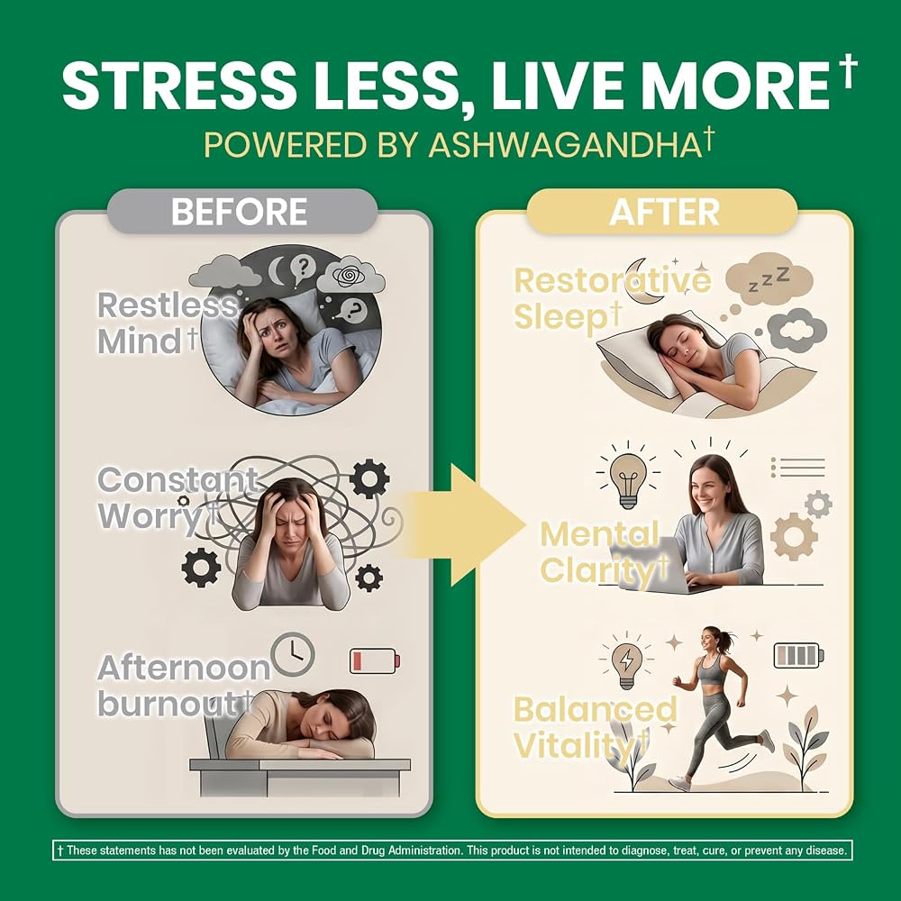 INNERVISNUTRITION Ashwagandha 500mg for Stress & Mood Support - 120 Capsules - image 3