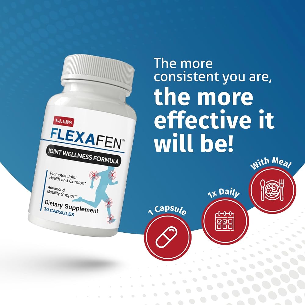 N-Labs Flexafen Joint Supplement with MSM and Boswellia - 30 Capsules - image 6