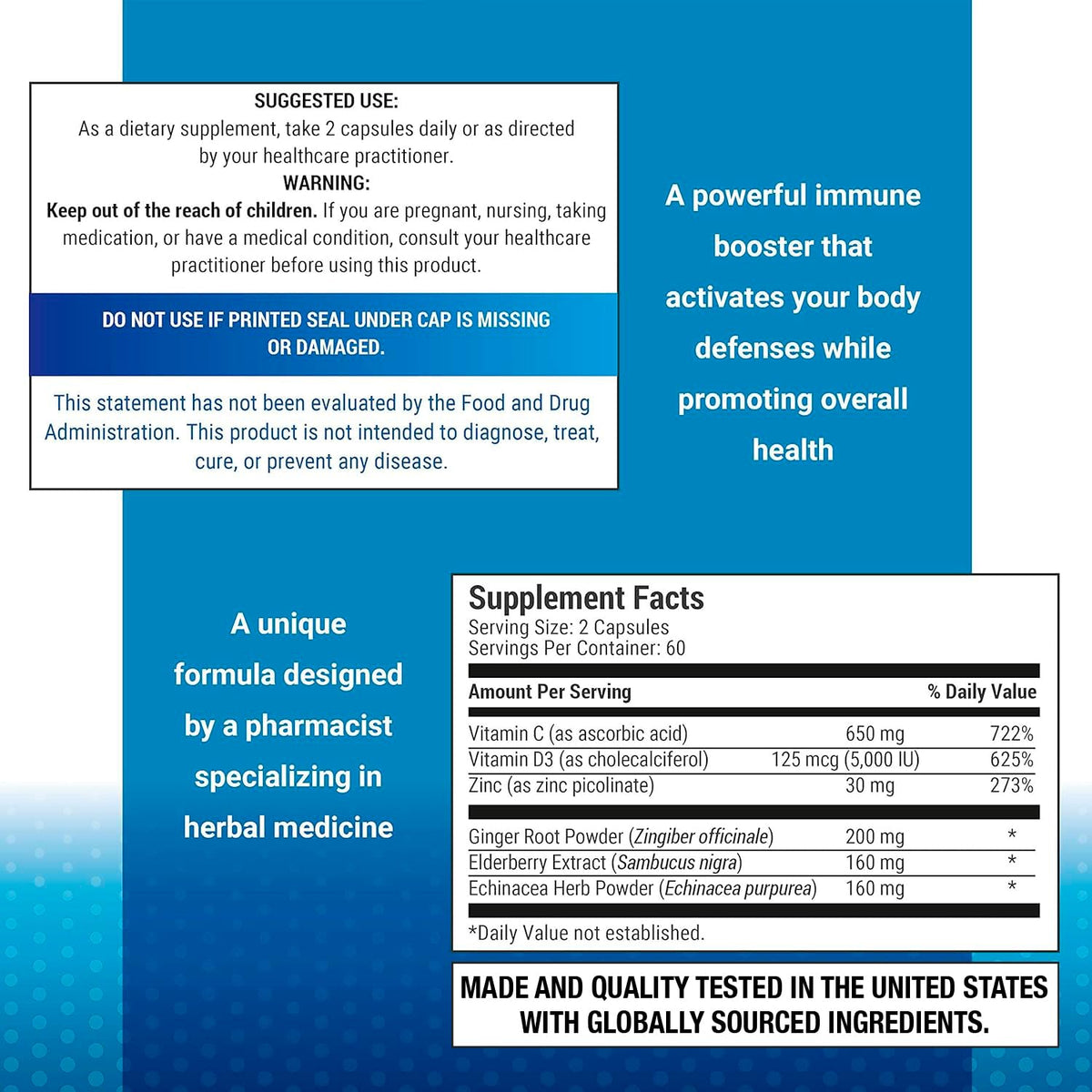 P Puregen Labs Puregen Labs 6 in 1 Immune Support - 120 Capsules - image 2
