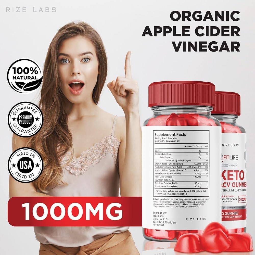 rize labs FitLife Keto ACV Gummies Weight Loss Support - 60 Gummies - image 5