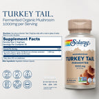 SOLARAY Fermented Turkey Tail Mushroom - 60 Vegetarian Capsules - image 2