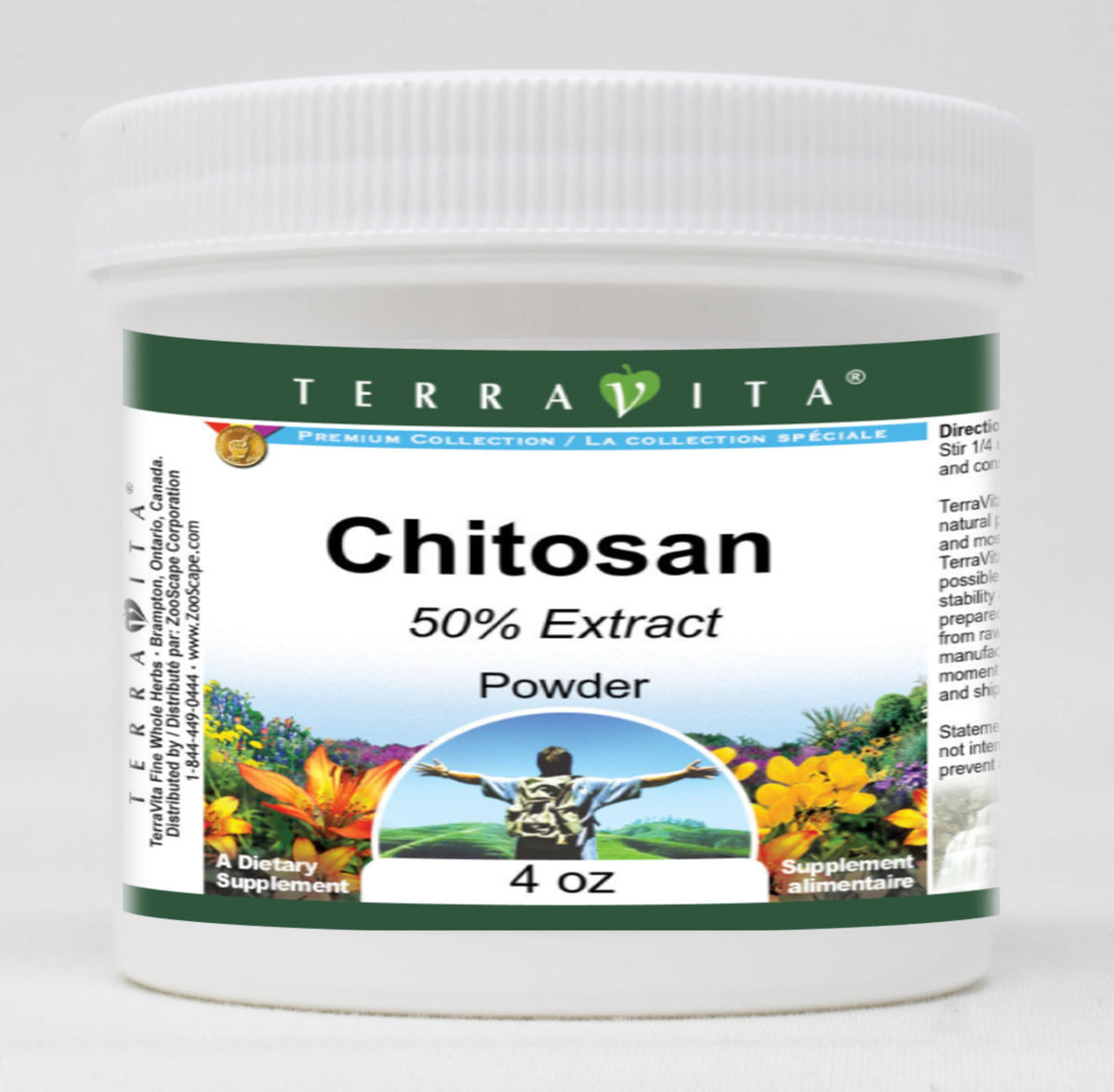 Terravita Chitosan 50% Powder - 4 oz
