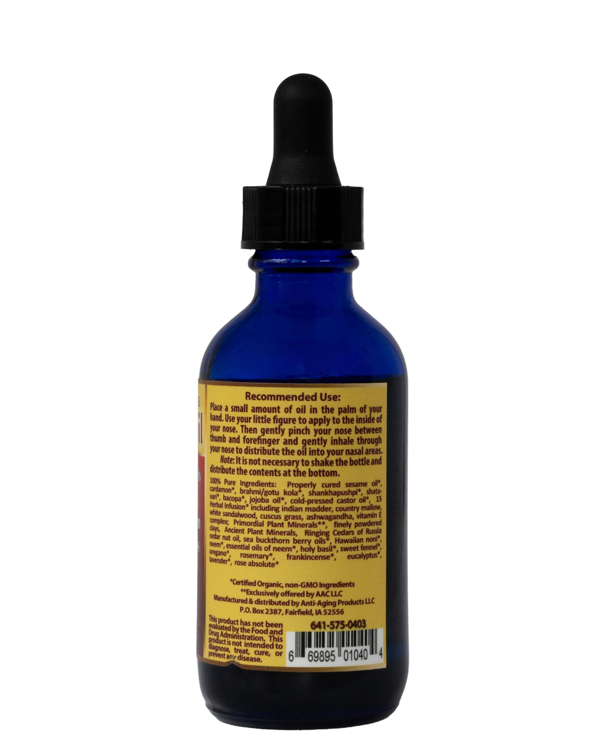 Dr. Arenander's BrainGain Nasya Oil for Clarity & Focus - 2 fl oz - image 2