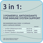 BiotaxX Taxifolin Dihydroquercetin Vitamin C Zinc - 60 Capsules - image 3