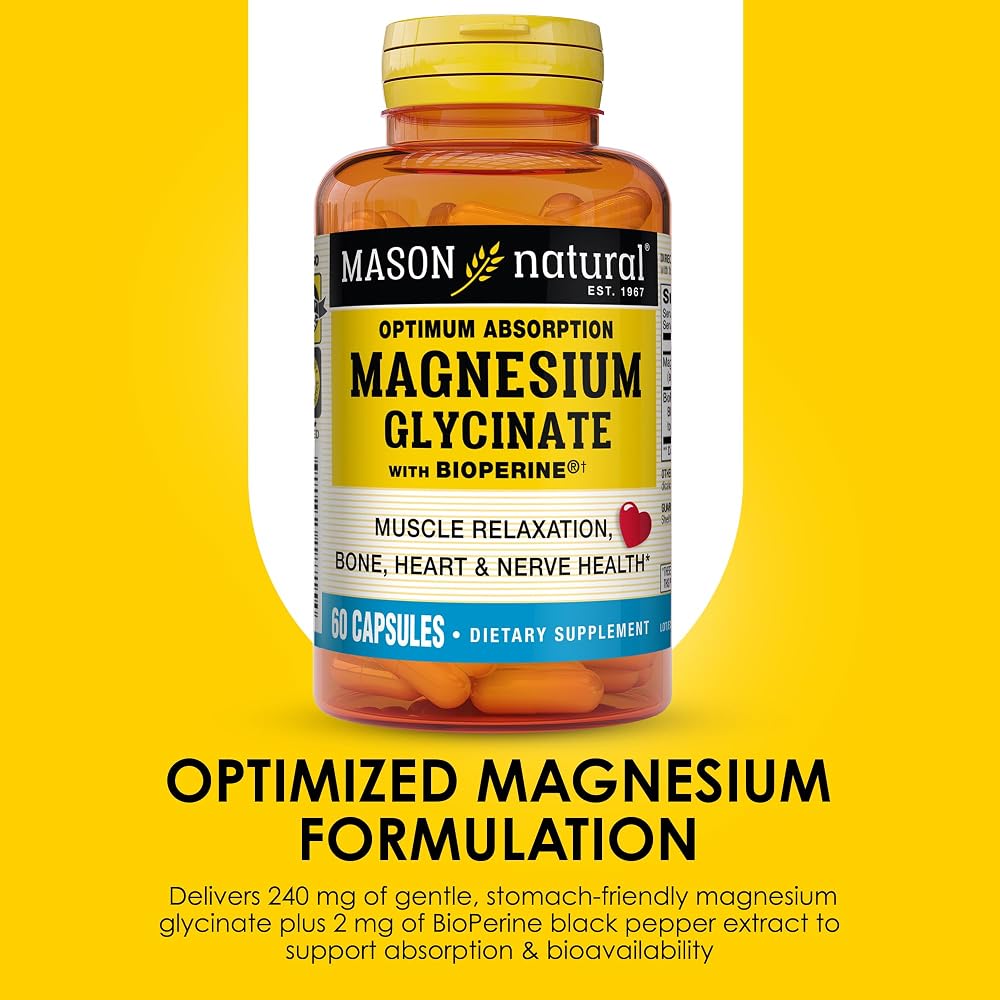 Mason Natural Magnesium Glycinate 240 mg - 60 Capsules - image 4