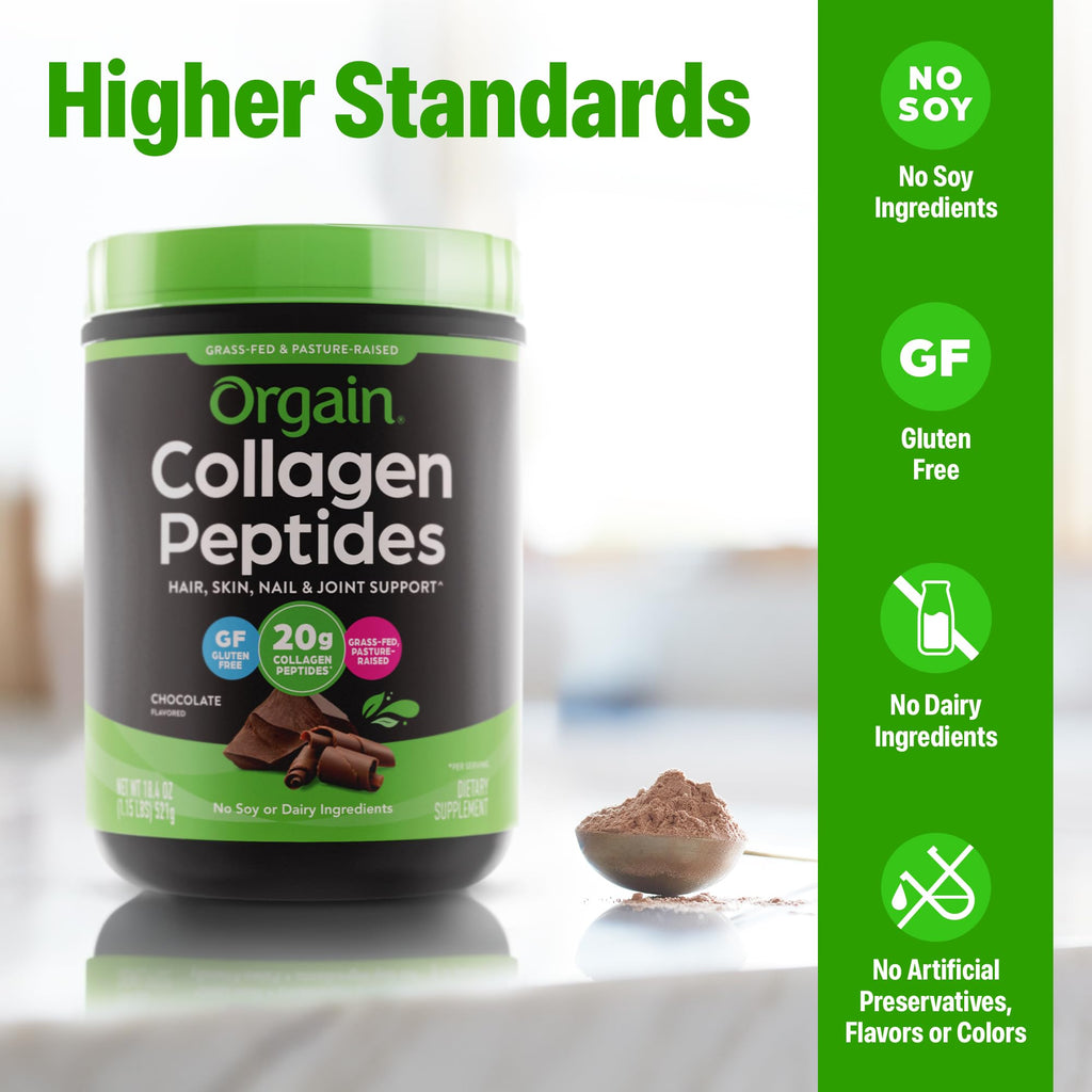 Orgain Hydrolyzed Collagen Peptides Powder for Women & Men