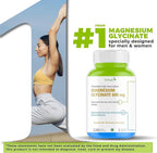 Generic Magnesium Glycinate Supplement 600mg - 120 Vegetarian Capsules - image 2