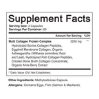 NutriFlair Multi Collagen Peptides 2250mg - 180 Capsules - image 2