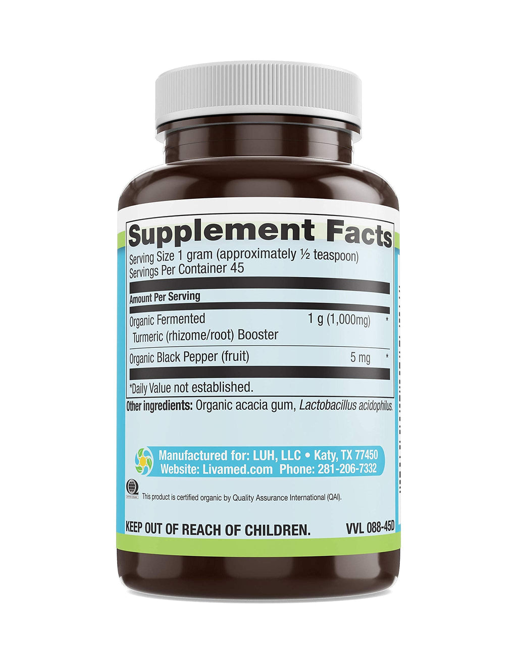 Livamed Turmeric Booster with Black Pepper Powder - 1.6 oz - image 5