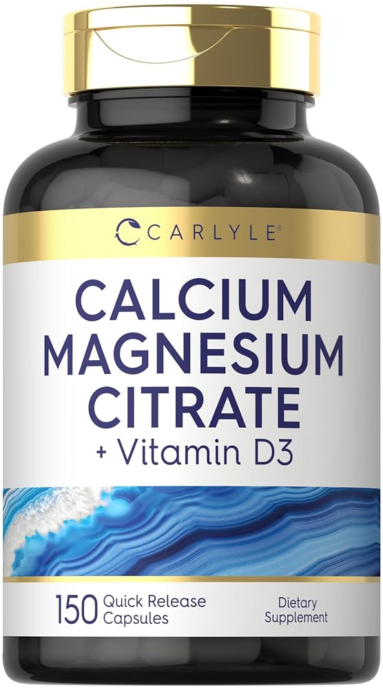 Carlyle Calcium Magnesium Citrate with Vitamin D3 - 150 Capsules