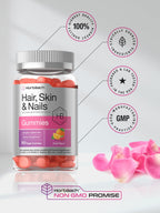 Horbäach Hair Skin and Nails Gummies with Biotin - 100 Count - image 6
