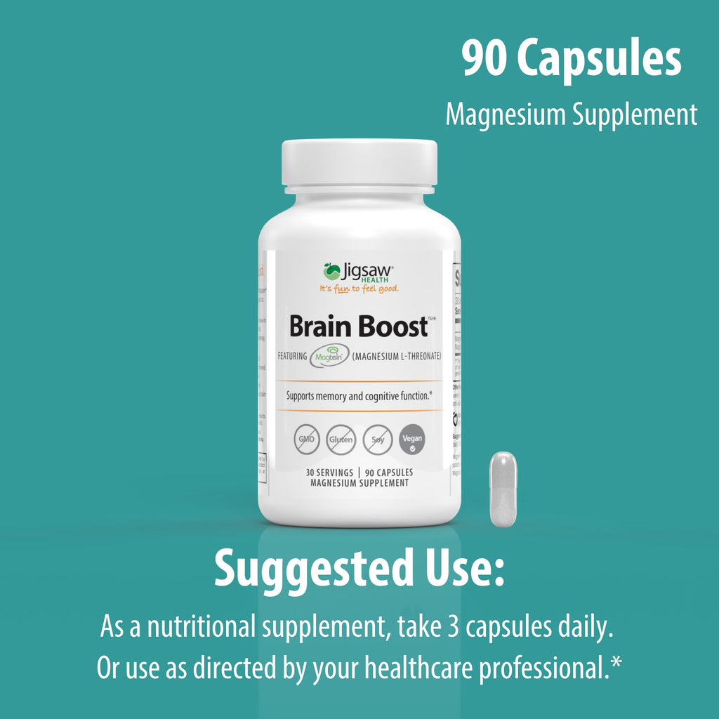 Jigsaw Health Brain Boost Magnesium L-Threonate - 90 Capsules - image 7