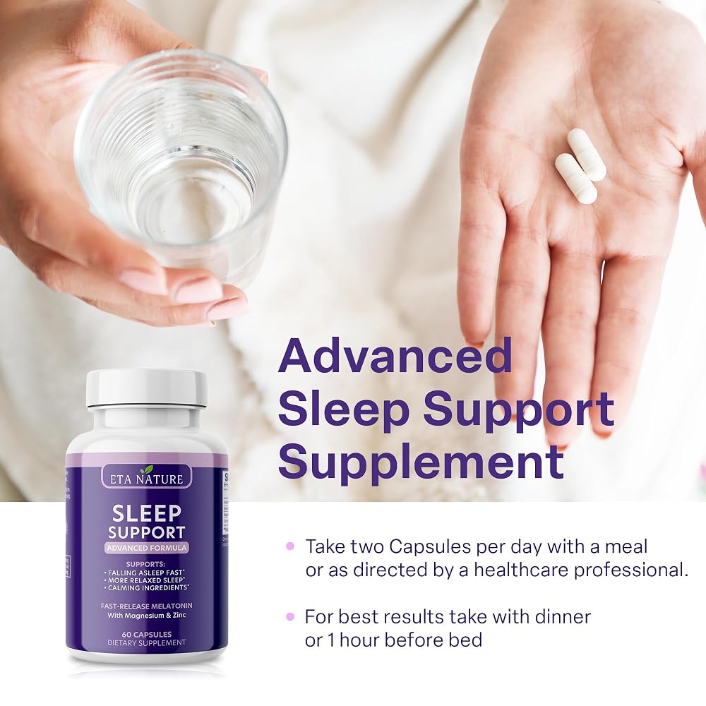 ETANATURE Sleep Supplement with Melatonin & Magnesium - 30 Capsules - image 4