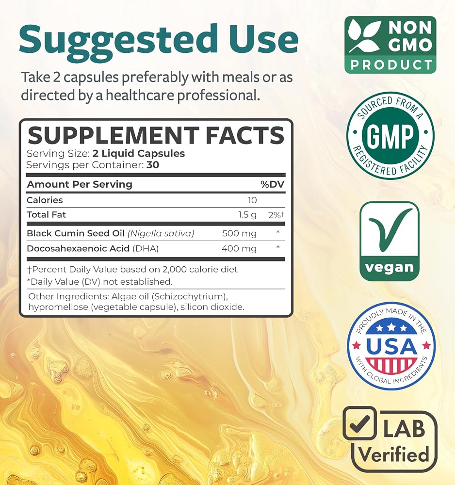 Healths Harmony Black Seed Oil Capsules - 30 Softgels - image 4