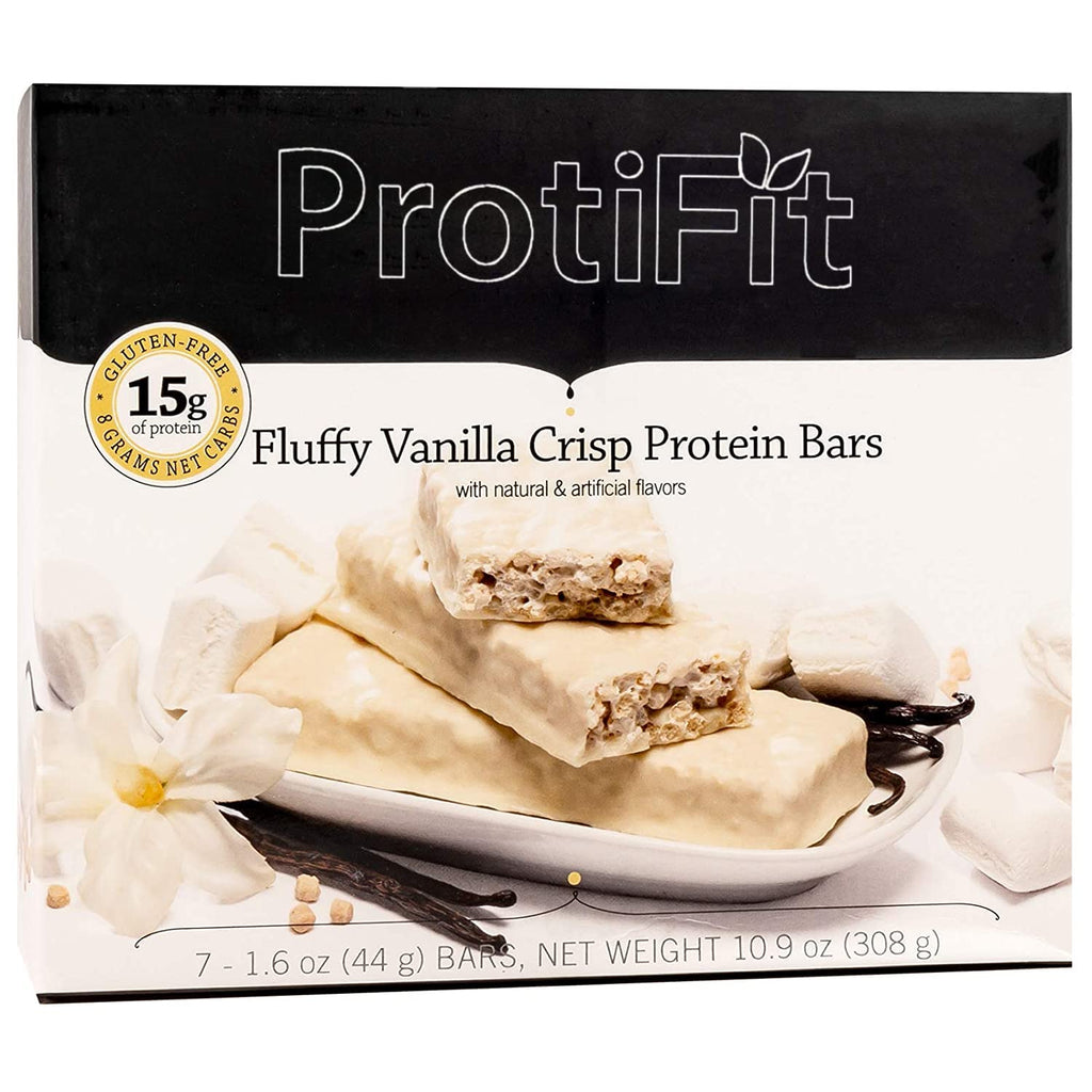 ProtiFit Proti Fit Fluffy Vanilla Crisp High Protein Bars