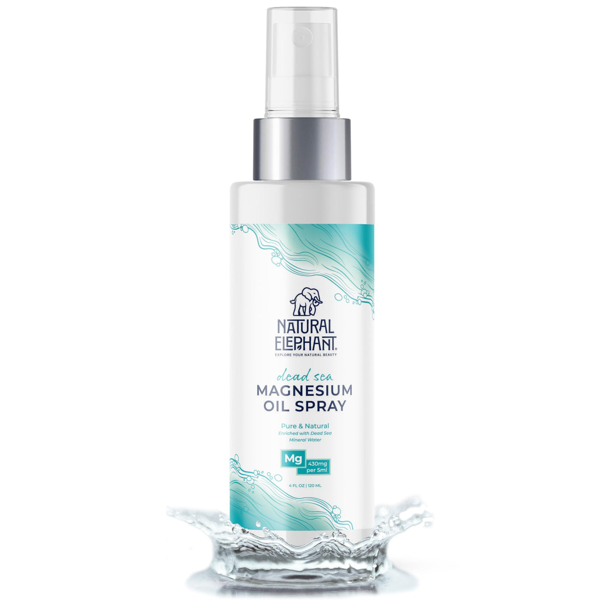 Natural Elephant Dead Sea Magnesium Oil Spray for Topical Use