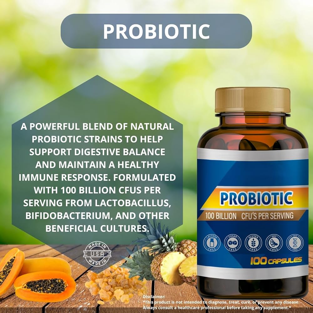 Generic Probiotic Supplement 100 Billion CFUs - 100 Capsules - image 2