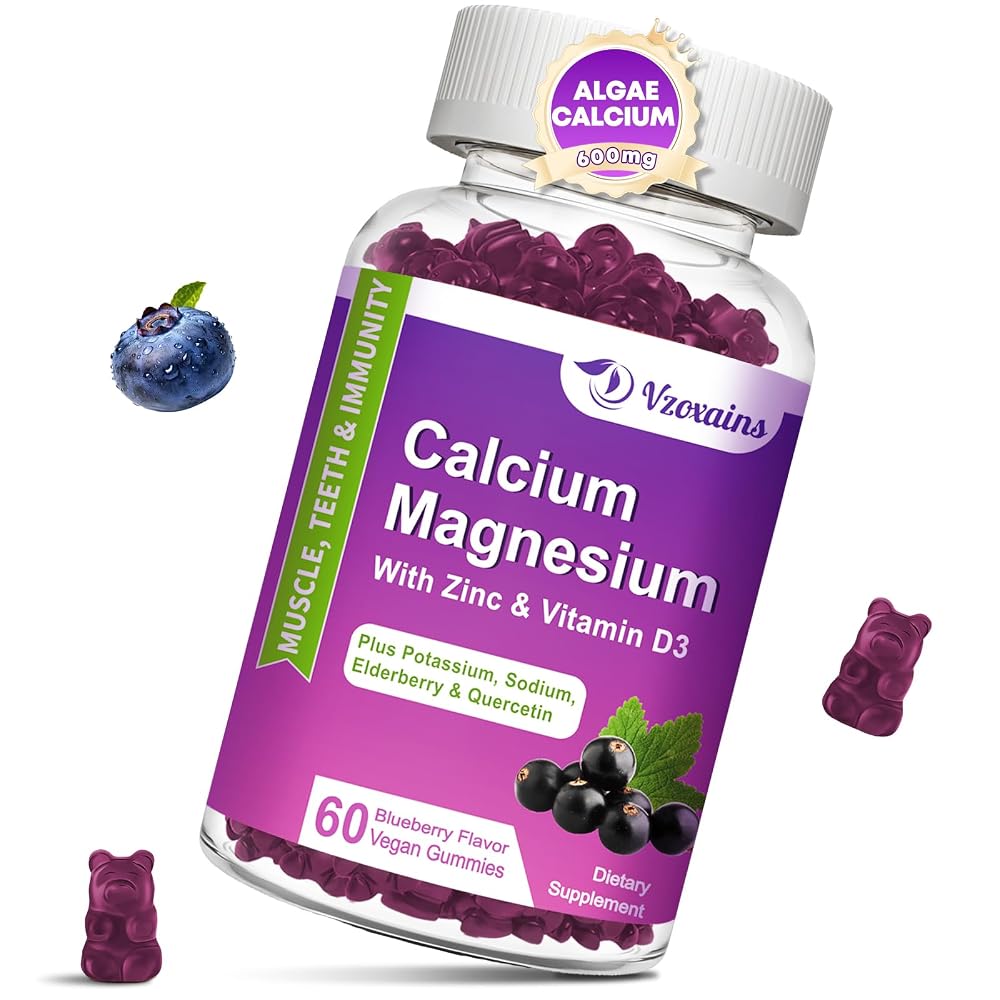 VZOXAINS Calcium Magnesium Zinc Gummies