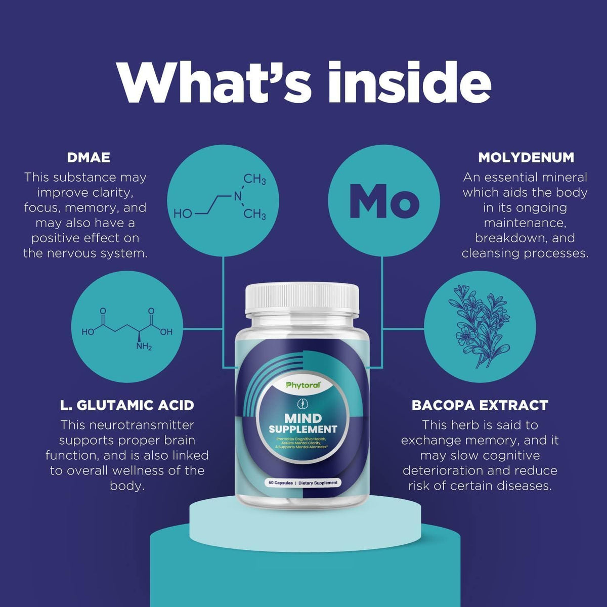 Phytoral Nootropic Brain Supplement for Memory and Focus - 60 Capsules - image 5