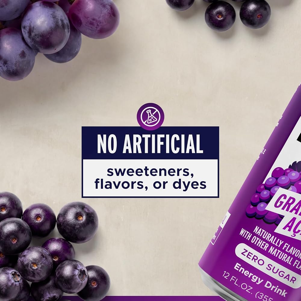 LIFEAID FITAID Energy Zero Sugar Grape Acai 200mg - 24 Pack - image 5