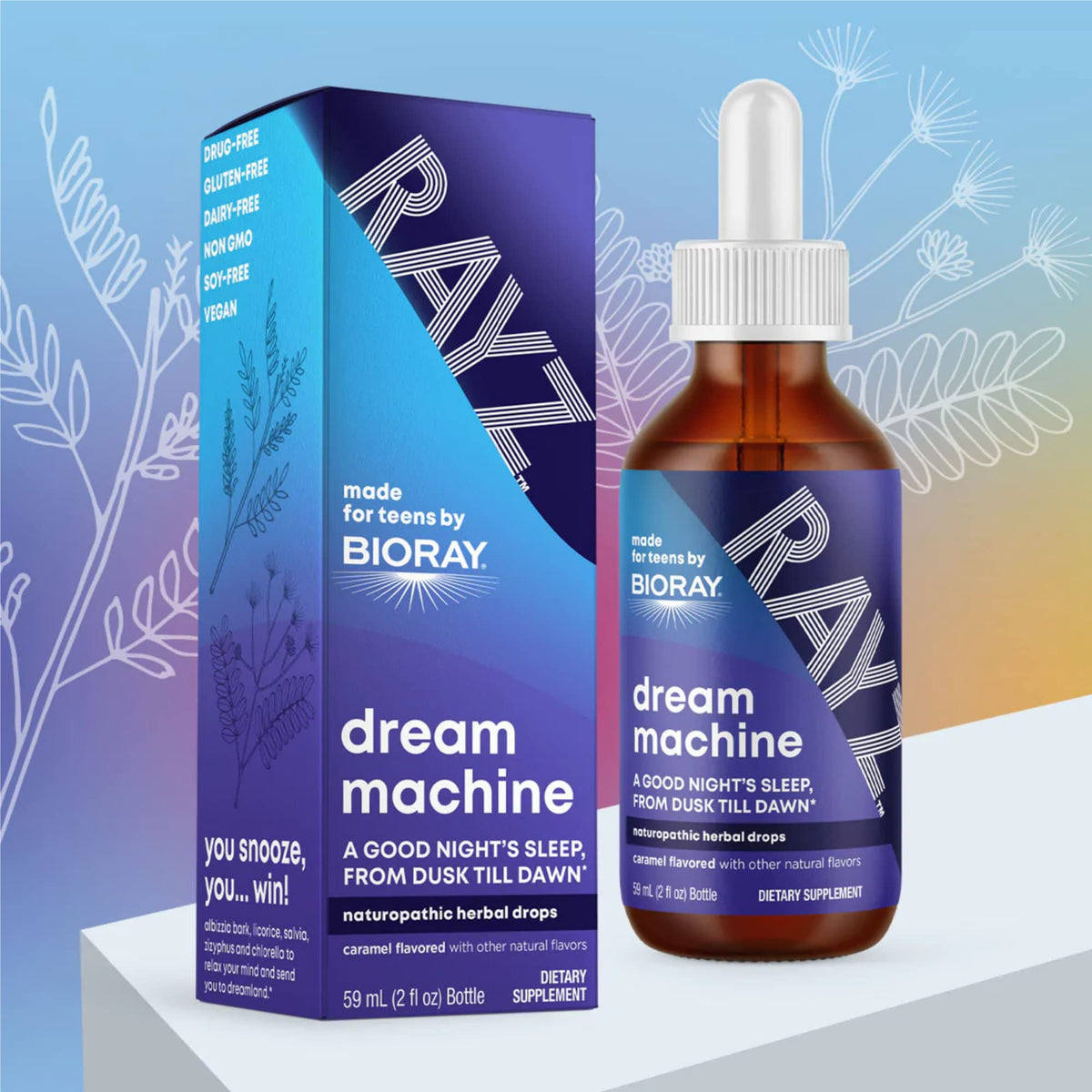BIORAY RAYZ Dream Machine Herbal Tincture for Teens - 2 fl oz - image 4