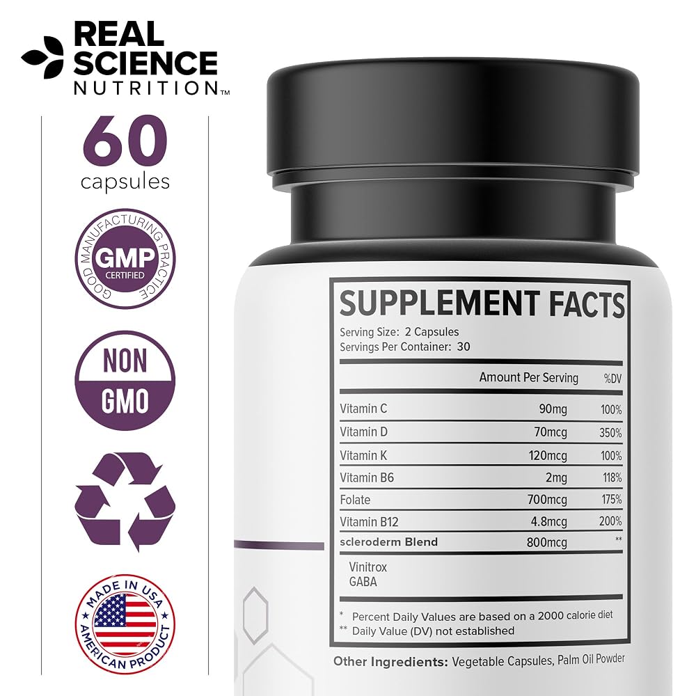 Real Science Nutrition ScleroEase Skin & Joint Support - 60 Capsules - image 9