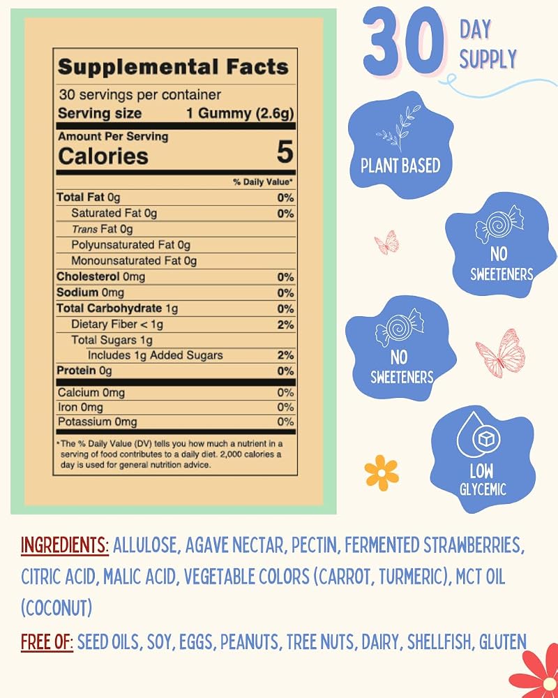 Krunchy Kids Gut Health Gummies Prebiotic & Postbiotic - 30 Count - image 3