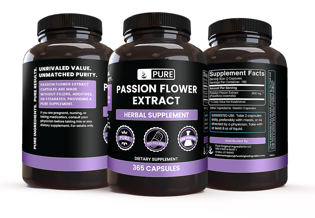 PURE ORIGINAL INGREDIENTS Passion Flower Extract