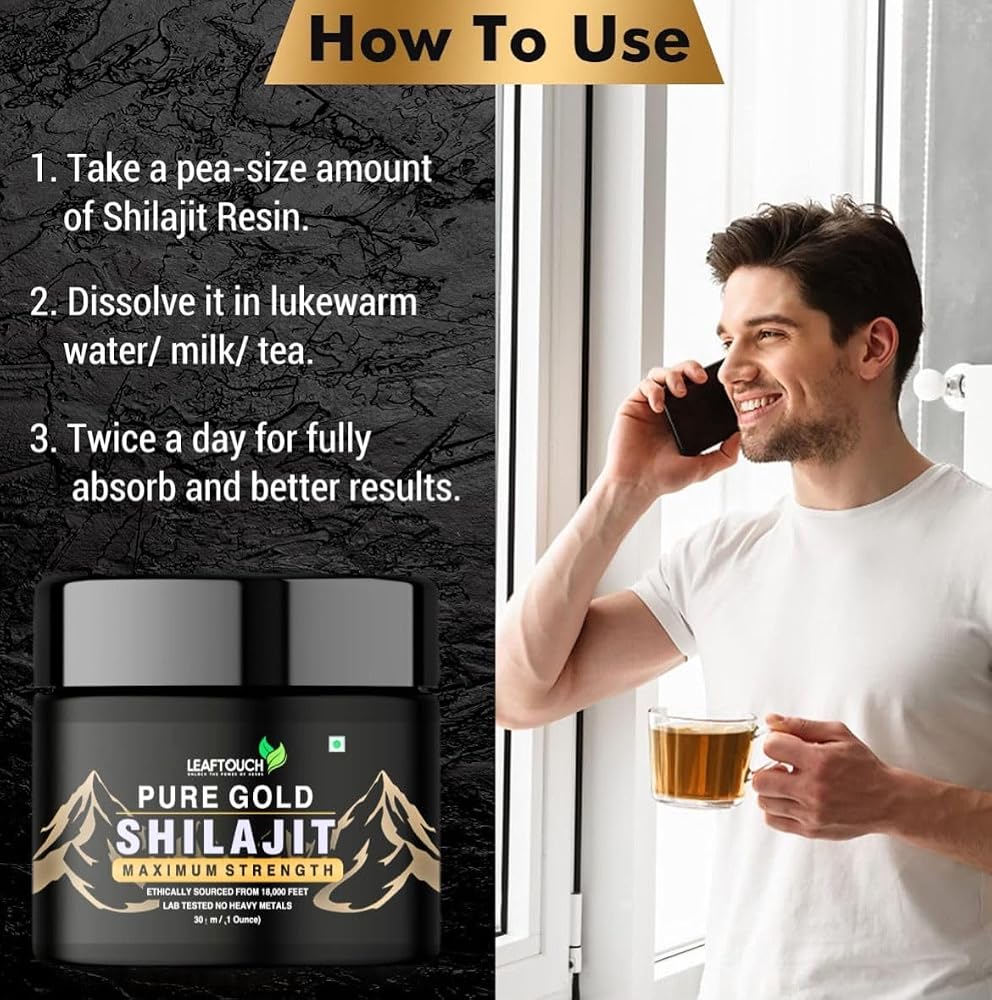 LEAFTOUCH-UNLOCK THE POWER OF HERBS LEAFTOUCH Shilajit with Fulvic