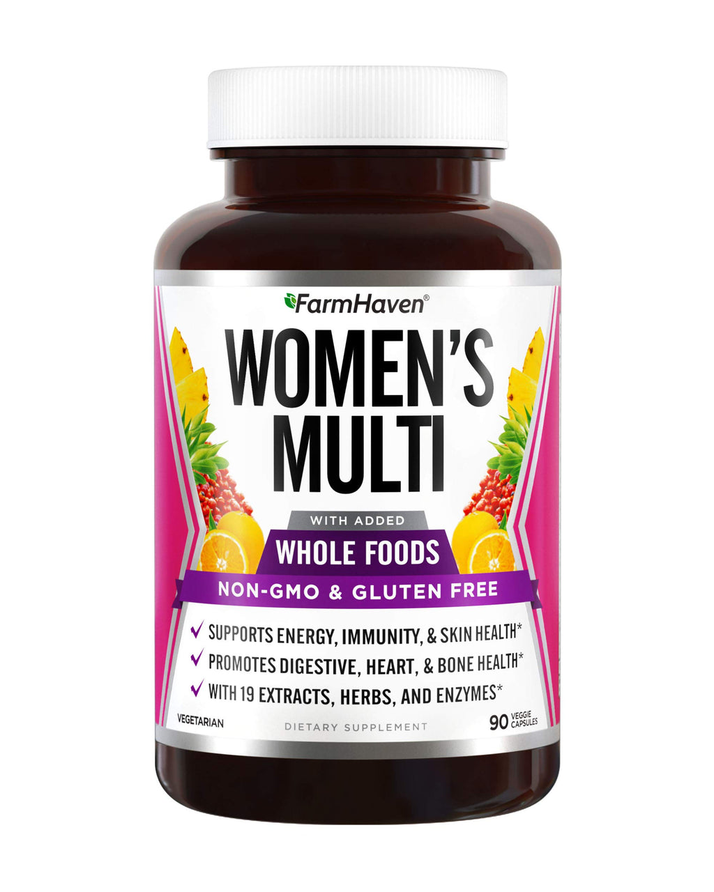 FarmHaven Multivitamin for Women with 22 Nutrients - 90 Capsules