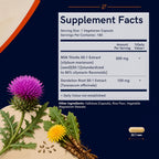 Vitamatic Milk Thistle with Dandelion Root Extract - 180 Capsules - image 2