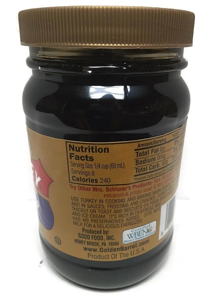 Schlorer's Turkey Golden Table Syrup Chlorella Herbal Supplement - 16 oz - image 4