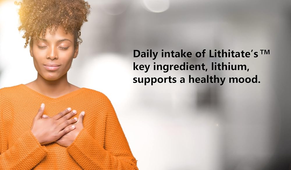 lithitate Lithium Aspartate 10mg Brain Health - 100 Capsules - image 5