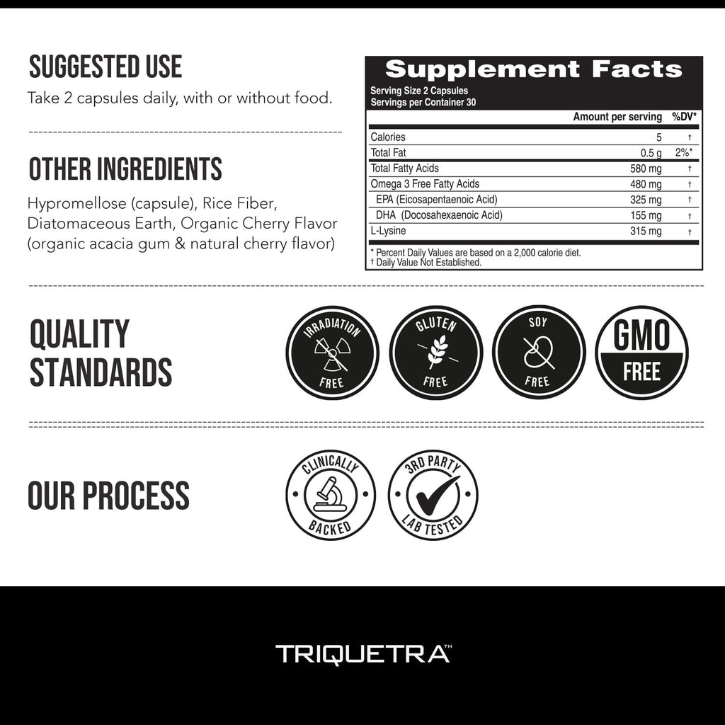 Triquetra Health SoActive Omega 3 EPA & DHA Supplement - 60 Capsules - image 3