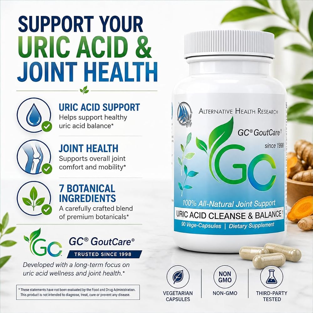 Alternative Health Research GoutCare Uric Acid Support - 540 Capsules - image 2