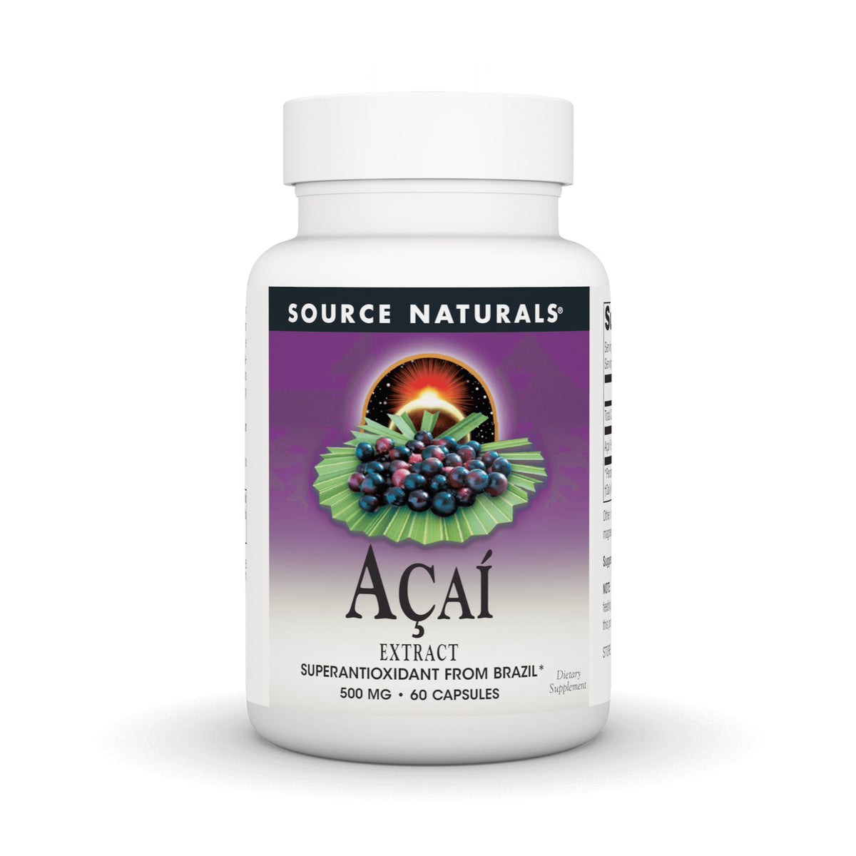 Source Naturals Acai Extract 500 mg - 60 Capsules