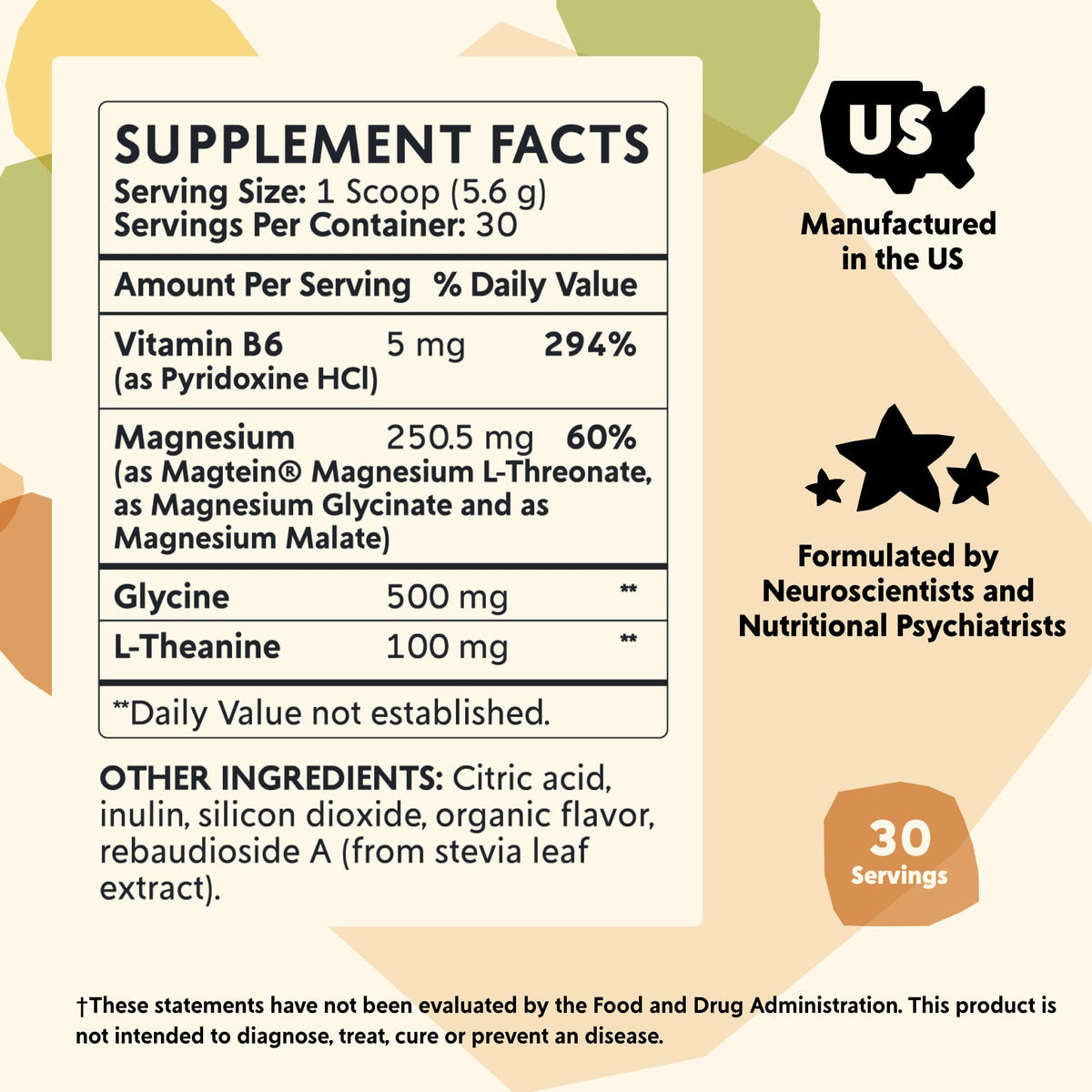 PYM Health Mood Magnesium Powder for Sleep & Stress - 30 Servings - image 2