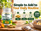 WAY 4 ORGANIC W4O Neem Turmeric Capsules(Tablets) - High-Potency