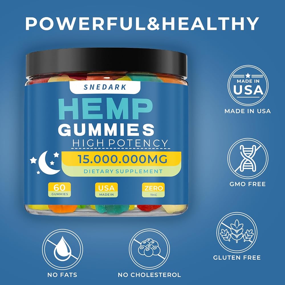 SNEDARK Hemp Gummies Advanced Extra Strength - 60 Gummies - image 3