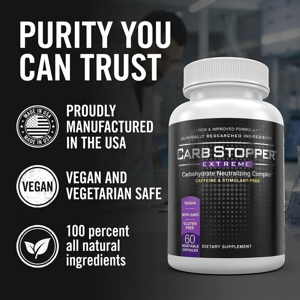 Carb Stopper Extreme White Kidney Bean Carb Blocker - 60 Capsules - image 10