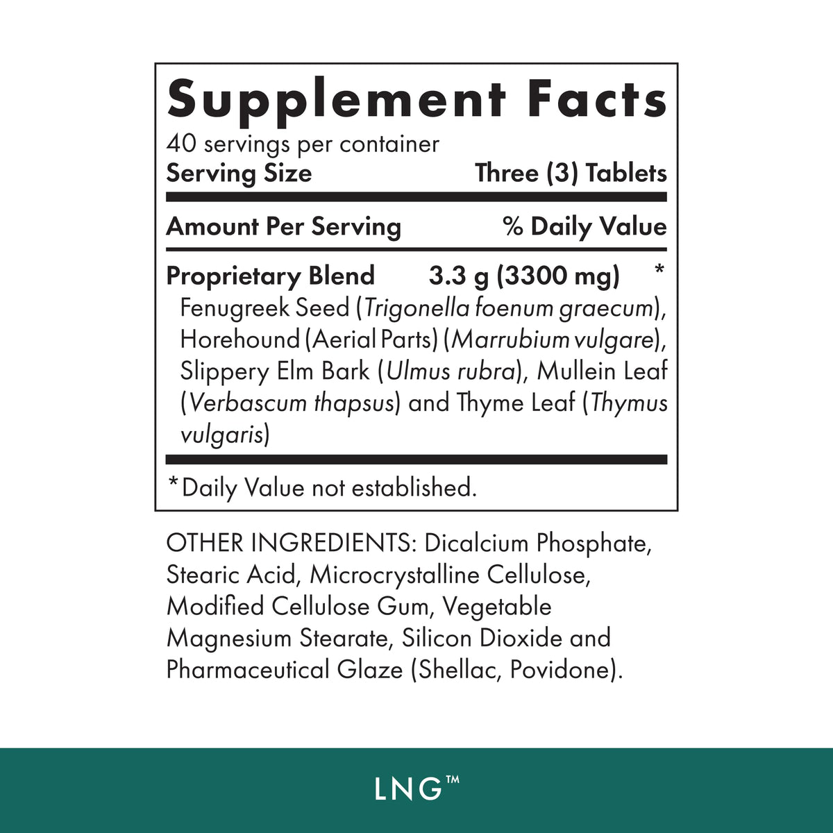Michael's Health LNG Lung Support - 120 Tablets - image 2