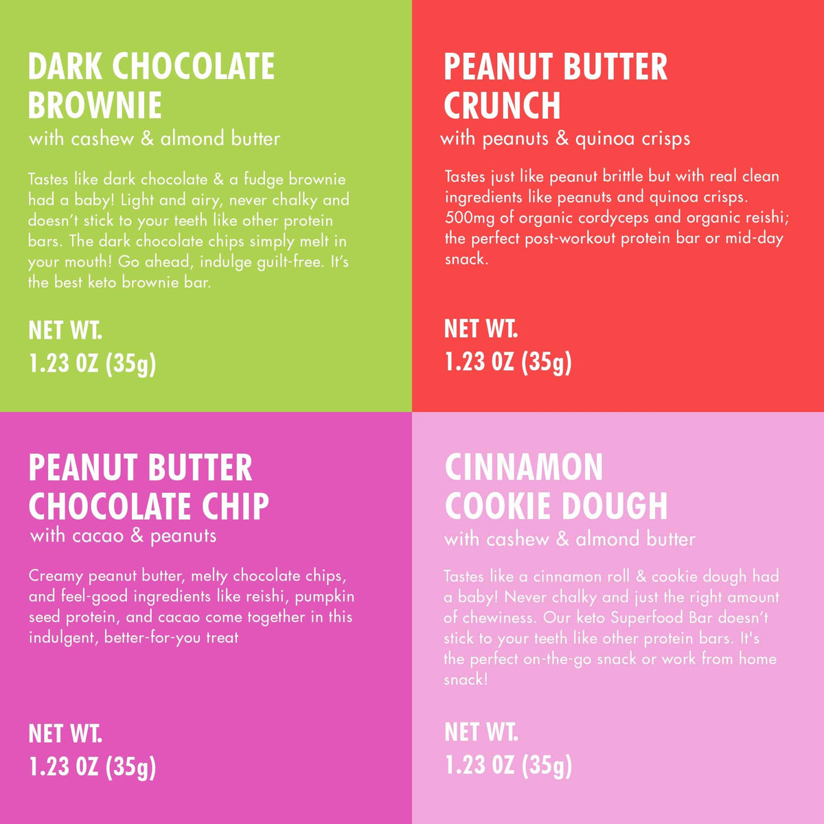 B.T.R. Vegan Keto Superfood Protein Bars